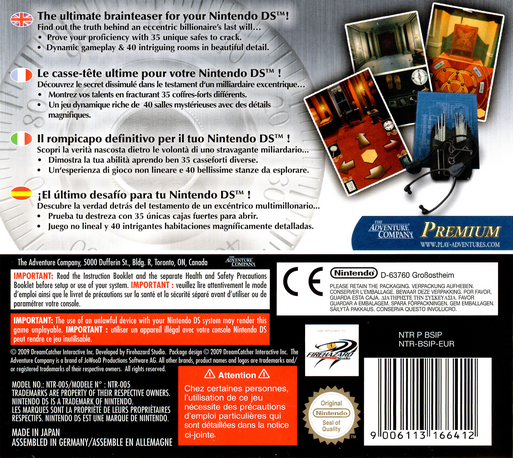 Safecracker - Expert En Cambriolage — box-2D-back (EU)