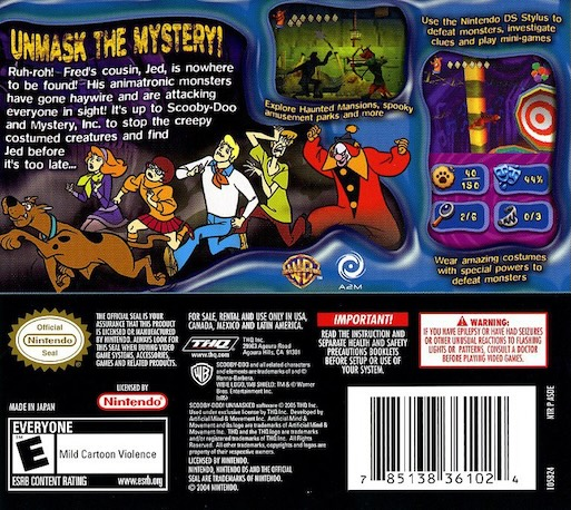 Scooby-doo! - Unmasked — box-2D-back (US)