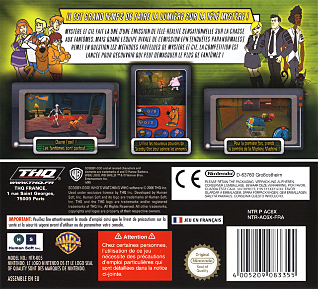 Scooby-doo! - Qui Regarde Qui — box-2D-back (FR)