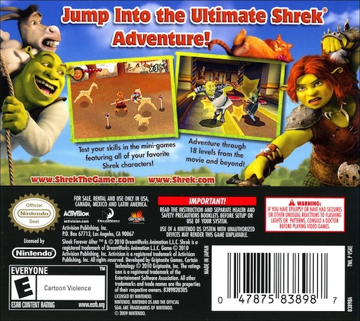 Shrek - Forever After — box-2D-back (US)