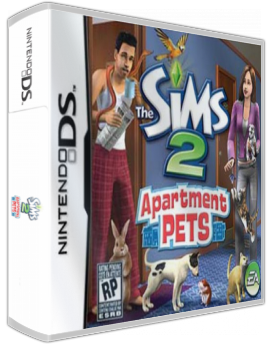 Sims 2 - Apartment Pets, The — box-3D (US)