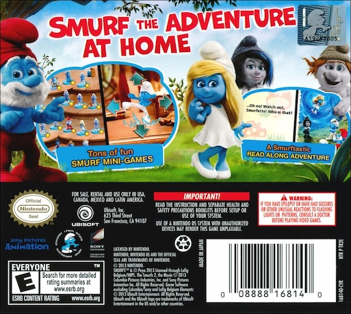 Smurfs 2, The — box-2D-back (US)