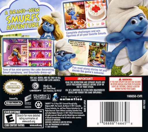 Schtroumpfs, Les — box-2D-back (US)