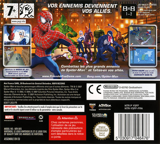 Spider-man - Allie Ou Ennemi — box-2D-back (FR)