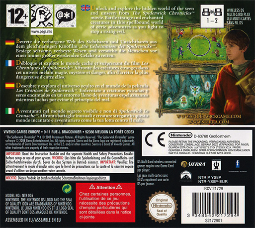 The Spiderwick Chronicles — box-2D-back (EU)