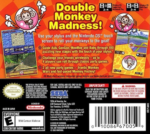 Super Monkey Ball - Touch And Roll — box-2D-back (US)
