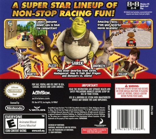 Super Star Kartz — box-2D-back (US)