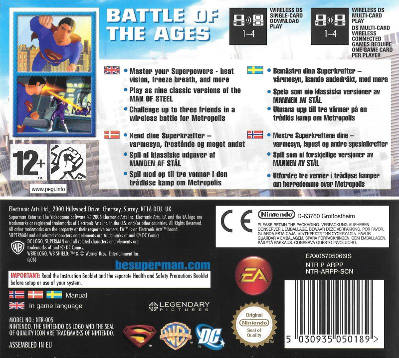 Superman Returns — box-2D-back (EU)