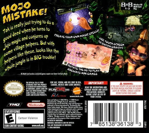 Tak - Mojo Mistake — box-2D-back (US)