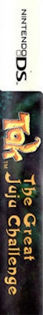 Tak - The Great Juju Challenge — box-2D-side (US)