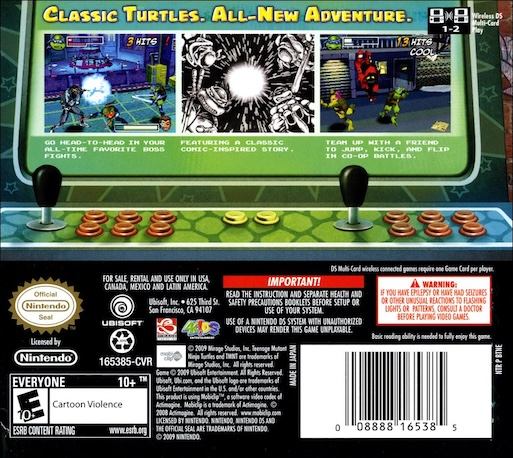 Teenage Mutant Ninja Turtles - Arcade Attack — box-2D-back (US)