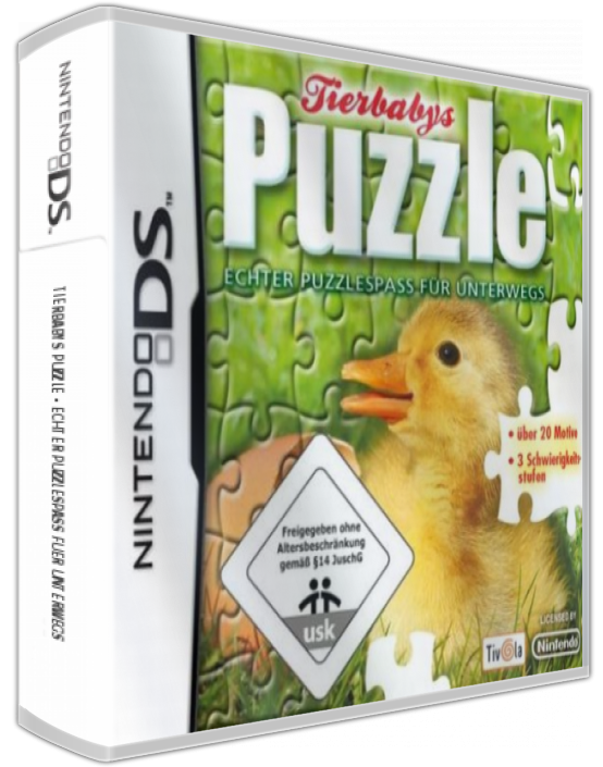 Tierbabys Puzzle - Echter Puzzlespass Fuer Unterwegs — box-3D (DE)