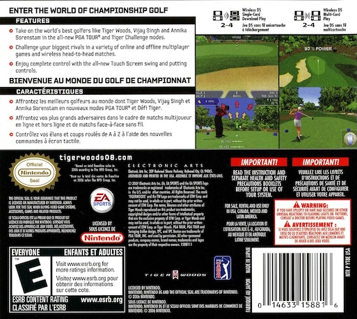 Tiger Woods Pga Tour 08 — box-2D-back (US)
