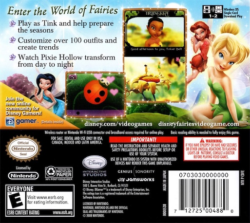 Tinker Bell — box-2D-back (US)