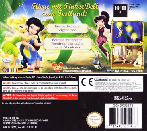 Tinker Bell and the Great Fairy Rescue — box-2D-back (DE)