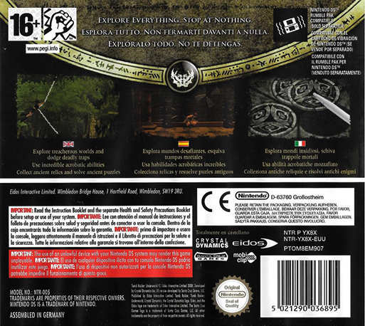 Tomb Raider Underworld — box-2D-back (EU)