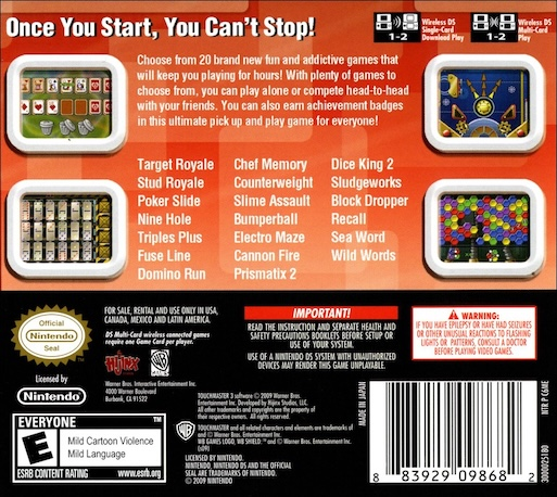 Touchmaster 3 — box-2D-back (US)