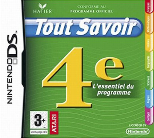 Tout Savoir 4e - L'essentiel Du Programme box art