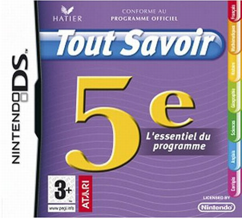 Tout Savoir 5e - L'essentiel Du Programme box art
