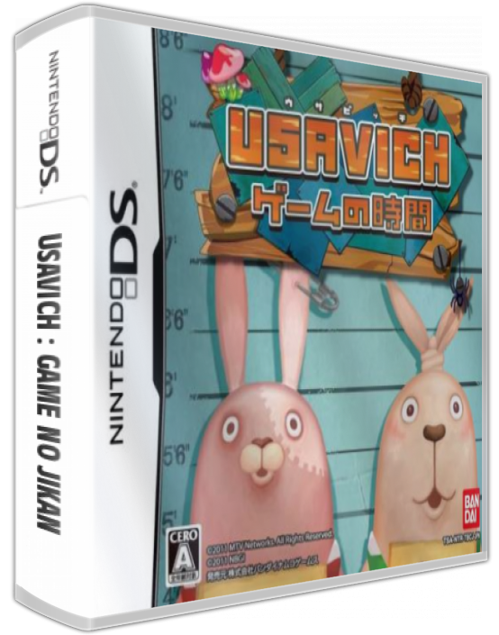 Usavich - Game No Jikan — box-3D (JP)
