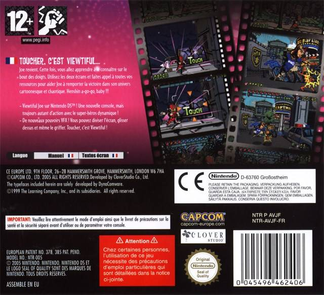 Viewtiful Joe - Double Trouble — box-2D-back (FR)