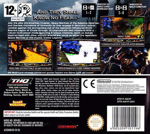 Warhammer 40.000 - Squad Command — box-2D-back (EU)