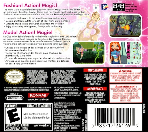 Winx Club - Mission Enchantix — box-2D-back (US)