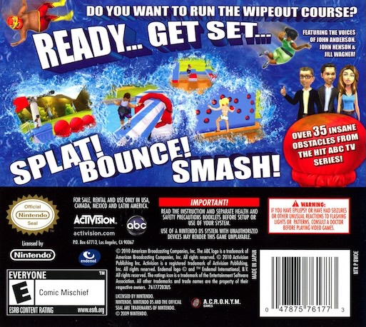 Wipeout - The Game — box-2D-back (US)