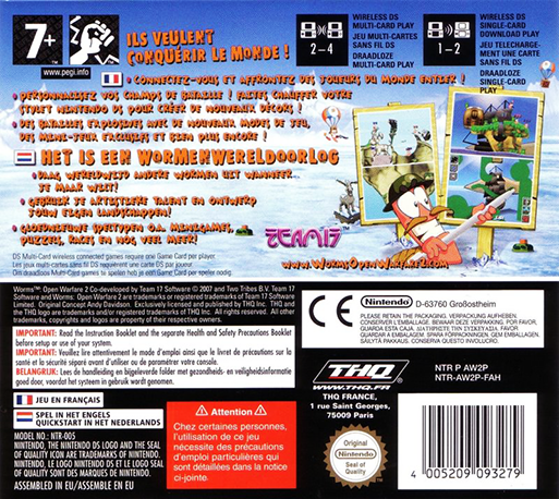 Worms - Open Warfare 2 — box-2D-back (FR)