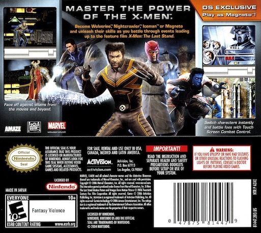 X-men - The Official Game — box-2D-back (US)