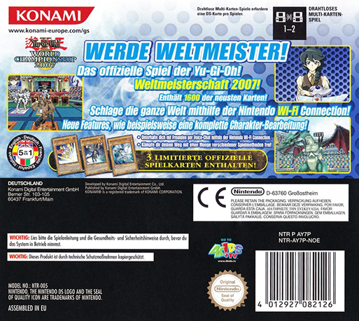 Yu-gi-oh! - World Championship 2007 — box-2D-back (DE)