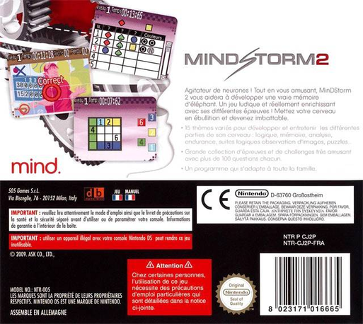 Mind, Body and Soul - MinDStorm 2 — box-2D-back (EU)