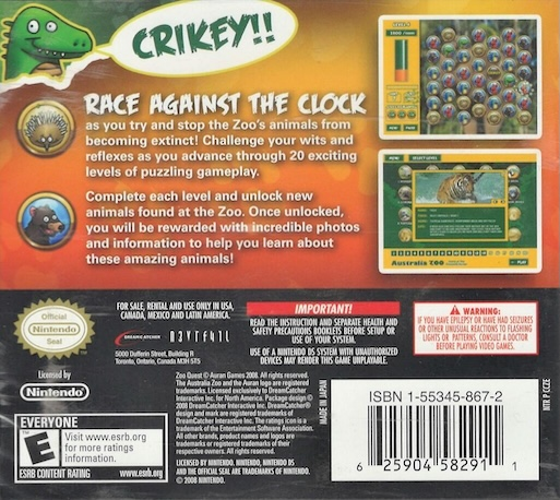 Zoo Quest - Puzzle Fun! — box-2D-back (US)