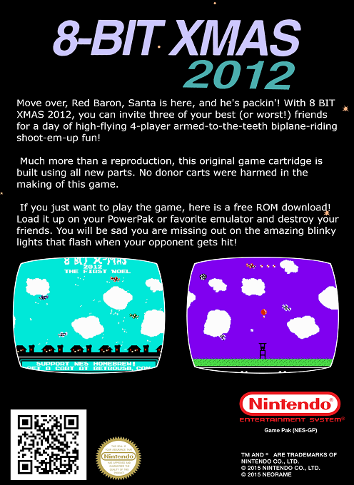 8-BIT XMAS 2012 — box-2D-back (WOR)