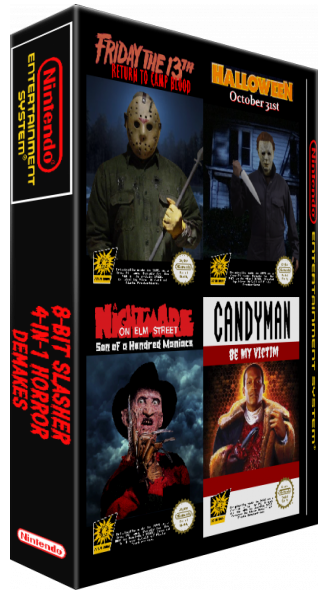 8-Bit Slasher 4-in-1 Horror Demakes — box-3D (WOR)