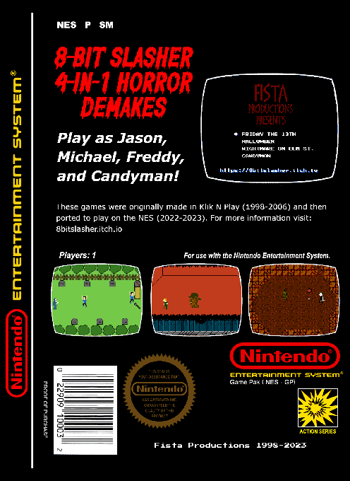 8-Bit Slasher 4-in-1 Horror Demakes — box-2D-back (WOR)