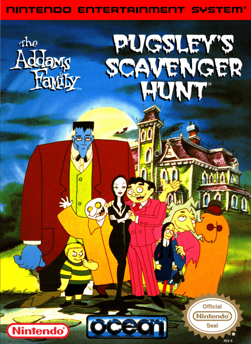 Addams Family - Pugsley's Scavenger Hunt, The box art