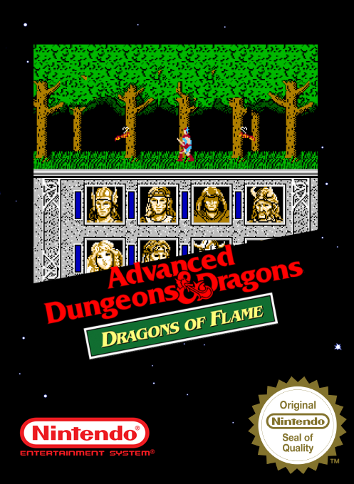 Advanced Dungeons & Dragons - Dragons of Flame — box-2D (SS)