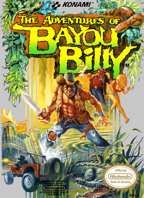 Adventures Of Bayou Billy, The box art