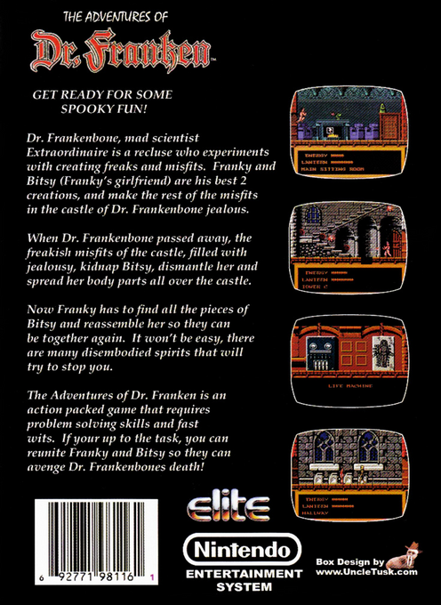 Adventures Of Dr. Franken, The — box-2D-back (US)