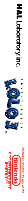 Adventures of Lolo 3 — box-2D-side (EU)