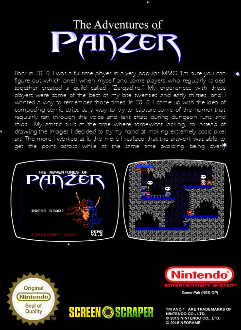 Adventures of Panzer, The — box-2D-back (SS)