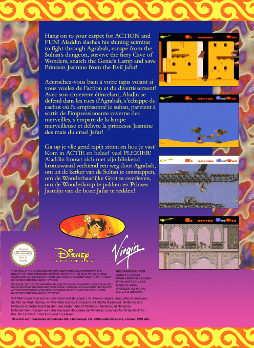 Aladdin — box-2D-back (EU)