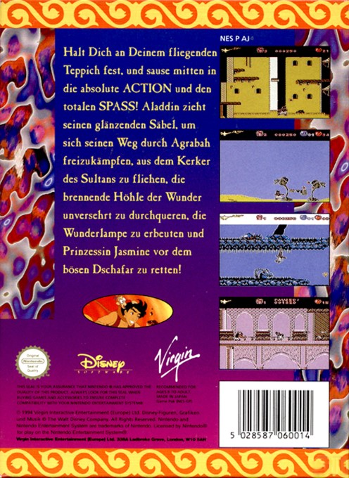 Aladdin — box-2D-back (DE)