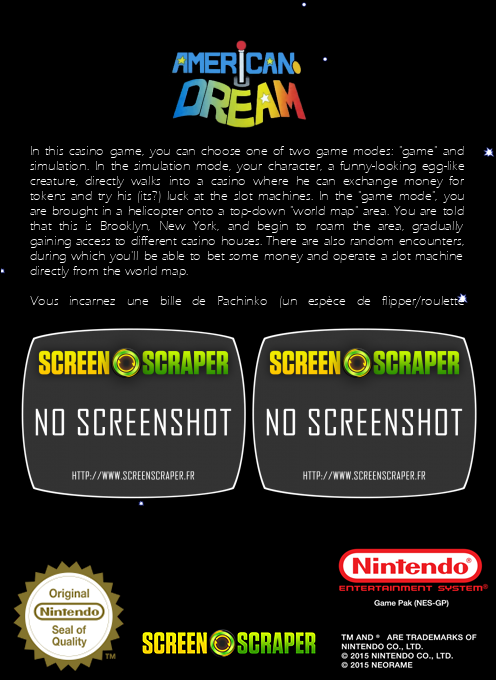 American Dream — box-2D-back (SS)
