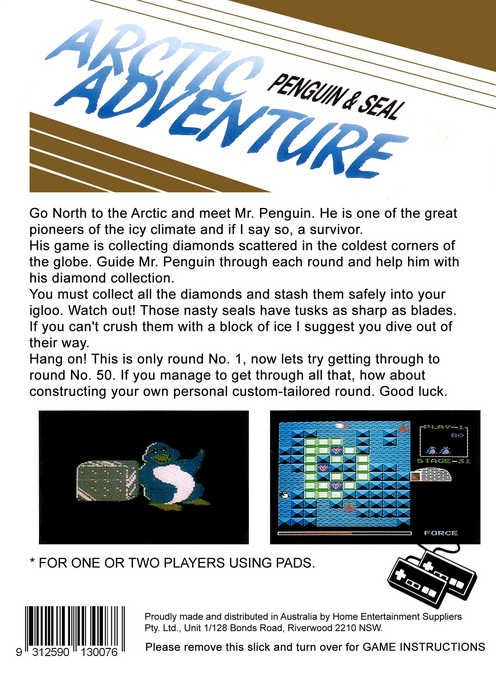 Arctic Adventure - Penguin And Seal — box-2D-back (AU)