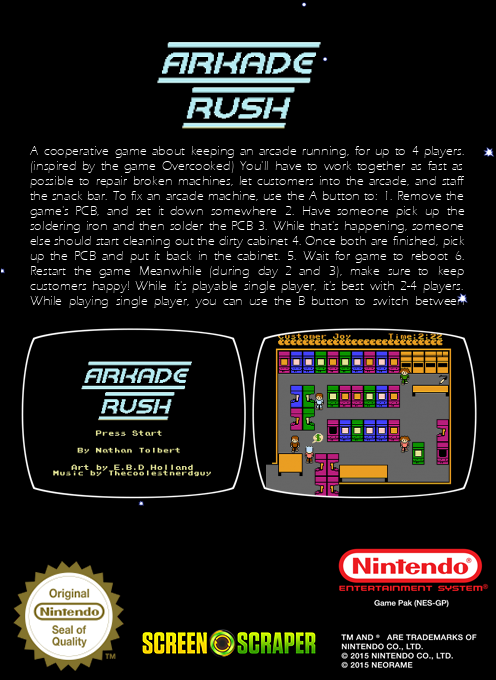 Arkade Rush — box-2D-back (SS)