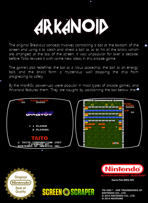 Arkanoid — box-2D-back (SS)