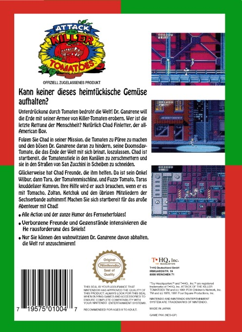 Attack Of The Killer Tomatoes — box-2D-back (DE)
