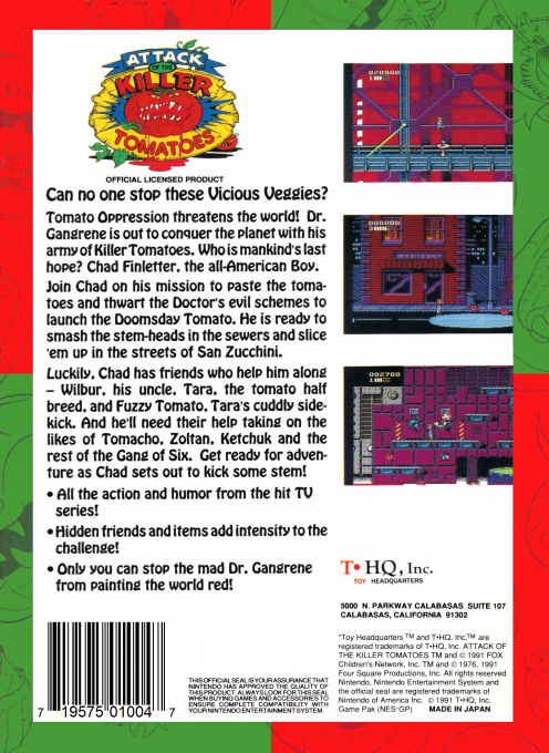 Attack Of The Killer Tomatoes — box-2D-back (EU)